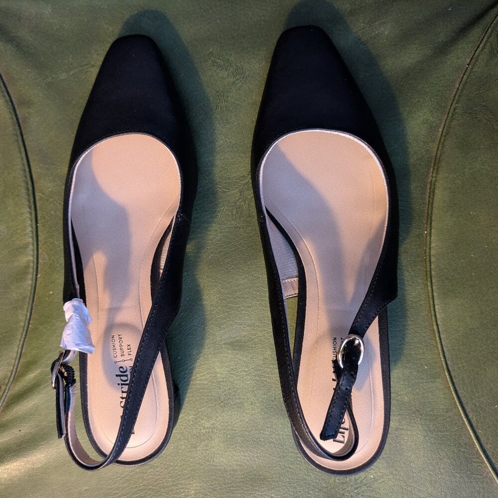 LifeStride Lorena Black Flats | Women’s 8.5 Wide | New in Box
